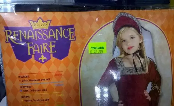 Foto del aviso oficial: Rubie's Renaissance Faire - Lady of the Palace Traje de traje de lujo — riesgo: Estrangulamiento