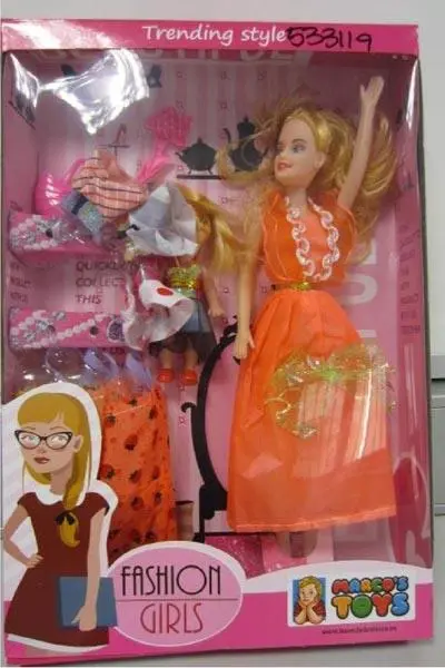 Foto dell’avviso ufficiale: Marco's Toys 1.) LOVELY, 2.) FASHION GIRL Bambole di plastica — rischio: Rischio chimico