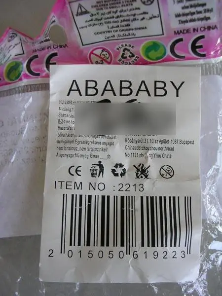 Foto aus der offiziellen Meldung: Abababy Rassel — Risiko: Ersticken