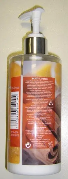 Photo de l’avis officiel: PRIMO BAGNO Orange Cinnamon Lotion pour le corps — risque: Risque chimique