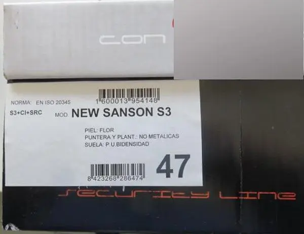 Photo de l’avis officiel: Security Line Chaussures de sécurité — risque: Blessures (A12/0385/17)