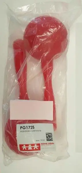 Foto do aviso oficial: Nowa Szkota Marakasy czerwone ('Red maracas') Chocalhos — risco: Engasgamento
