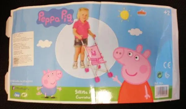 Photo de l’avis officiel: Saica Peppa Pig Poussette de jouet — risque: Étouffement