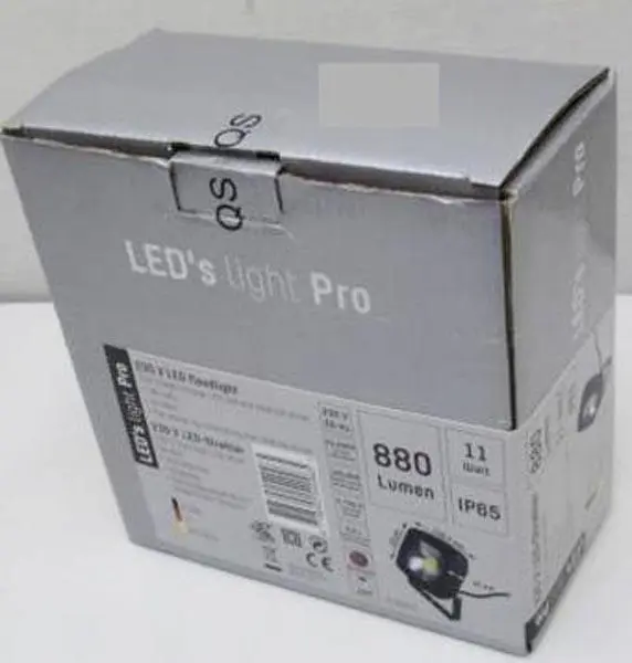 Foto do aviso oficial: LED's Light Pro 230V LED Floodlight Projetor LED — risco: Choque elétrico