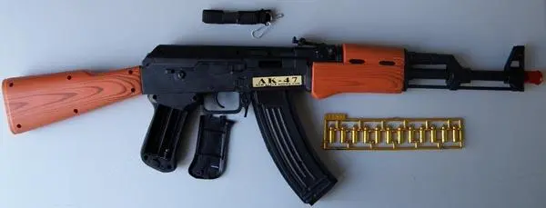 Photo de l’avis officiel: Feng Fa Toys S.W.A.T AUTO ELECTRIC GUN Pistolet à jouets — risque: Lésions auditives