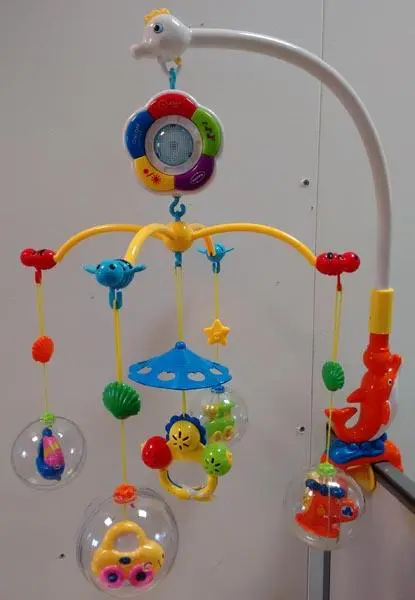 Foto do aviso oficial: Shengfa Toys Musical Mobile Móvel musical — risco: Engasgamento & Sufocamento
