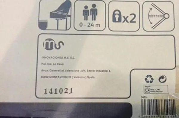 Foto dell’avviso ufficiale: MS Wood &amp; Metal Safety Gate Cancello di sicurezza per bambini — rischio: Lesioni & Strangolamento