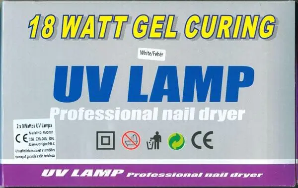 Foto do aviso oficial: UV LAMP Lâmpada de unhas UV — risco: Cortes & Choque elétrico