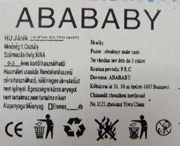 Photo de l’avis officiel: Abababy Fashion Gril - New Style Poupée en plastique — risque: Risque chimique