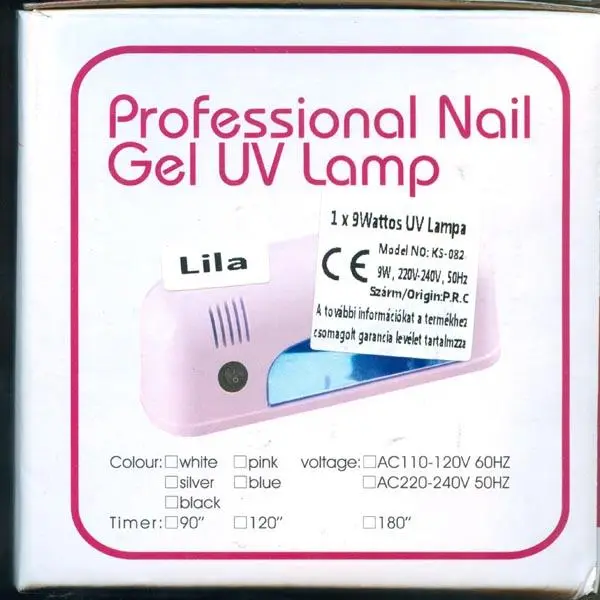 Photo de l’avis officiel: Professional Nail Gel UV Lamp Lampe à ongles UV — risque: Choc électrique (A12/0595/17)