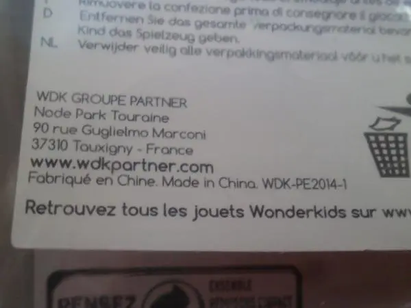 Foto dell’avviso ufficiale: WONDER KIDS - WDK Baby véhicule - Baby cars Giocattoli di plastica — rischio: Ostruzione delle vie aeree