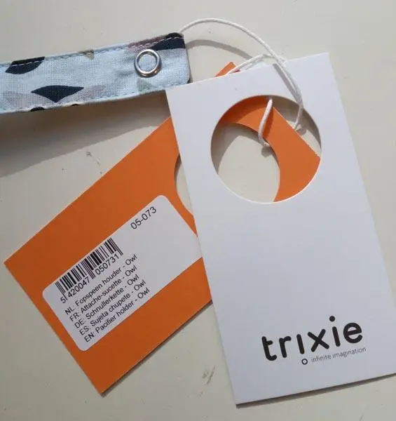 Photo de l’avis officiel: Les rêves d'Anaïs, Trixie Pacifier holder Soother-holder — risque: Étouffement & Coincement