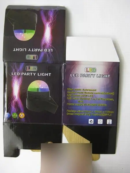 Foto do aviso oficial: KYG LED Party Light Luz — risco: Choque elétrico