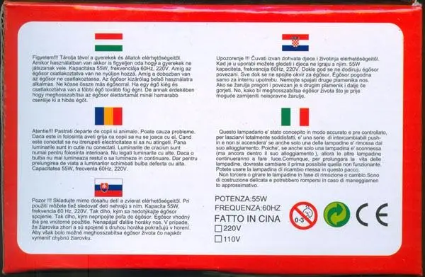 Photo de l’avis officiel: BUON NATALE 200L LED Chaîne d’éclairage — risque: Choc électrique & Incendie
