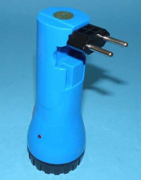 Photo from the official notice: Brighter TRWALA / Latarka Akumulatorowa z diodą LED rechargeable torch — electric shock & fire risk