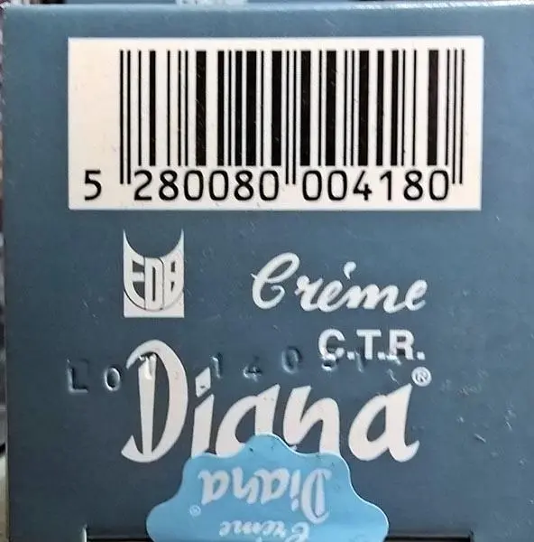Foto aus der offiziellen Meldung: Diana Diana contre les taches de rousseur Hautaufhellungsprodukt — Risiko: Chemikalie