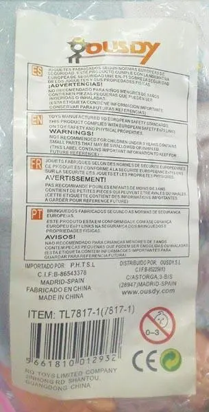 Photo de l’avis officiel: ONE SIX EIGHT / OUSDY Baby Stroller Poussette jouet — risque: Blessures