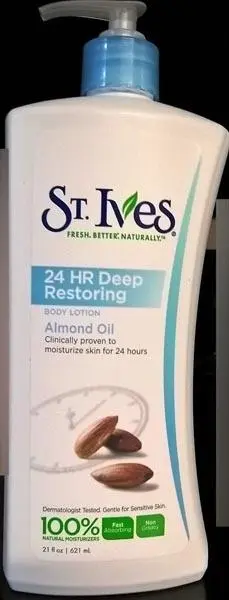 Photo from the official notice: ST. Ives 1) Daily Hydrating 2) Intensive Healing 3) 24 Hr Deep Restoring skincare product — chemical risk