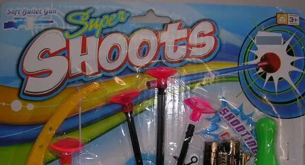 Photo de l’avis officiel: Super Shoots Jeu de tir — risque: Risque chimique & Étouffement