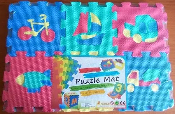 Foto aus der offiziellen Meldung: Sun Ta Toys Puzzle Mat Schaumpuzzlematte — Risiko: Ersticken (A12/0811/17)