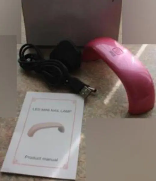 Foto do aviso oficial: LED Mini Nail Lamp Lâmpada de prego — risco: Choque elétrico