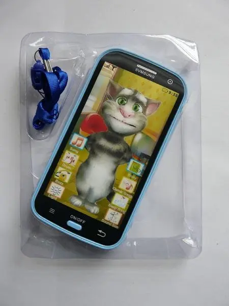 Foto do aviso oficial: Talking Tom Brinquedo telemóvel — risco: Lesões auditivas