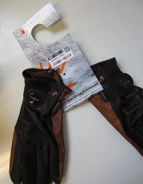 Foto del aviso oficial: haukeschmidt FINESTGLOVES Ladies finest, mocha/light brown Guantes de equitación para mujer — riesgo: Riesgos químicos
