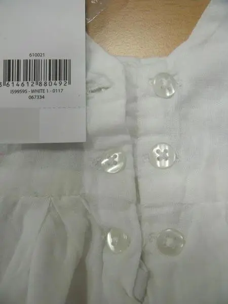 Foto do aviso oficial: TEX BABY Vestuário de bebé — risco: Engasgamento
