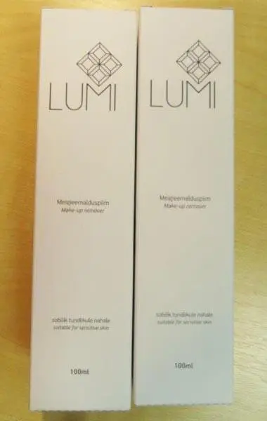 Photo from the official notice: Lumi Make-up remover — microbiological risk