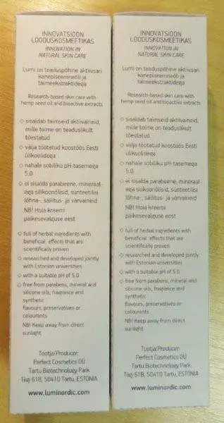 Photo from the official notice: Lumi Make-up remover — microbiological risk