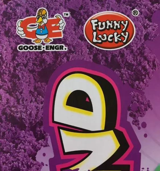 Foto do aviso oficial: GE (Goose Engr.) / Funny Lucky Magic Sand Areia moldável — risco: Sufocamento