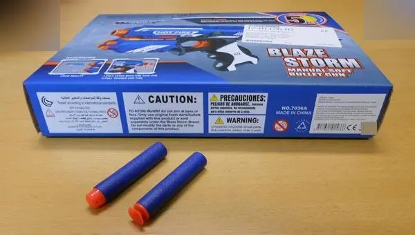 Foto uit de officiële melding: Zecong Toys Blaze Storm - Manual soft bullet gun Speelgoedgeweren — risico: Verstikking door inslikken
