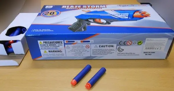 Foto uit de officiële melding: Zecong Toys Blaze Storm - Manual soft bullet gun Speelgoedgeweren — risico: Verstikking door inslikken