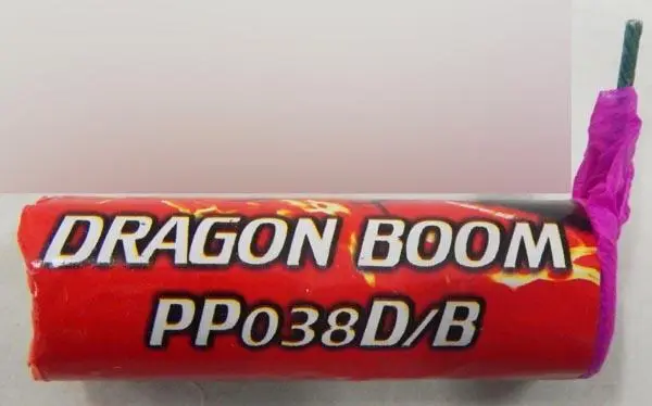 Photo de l’avis officiel: Pterada Dragon Boom Feux d’artifice — risque: Lésions auditives