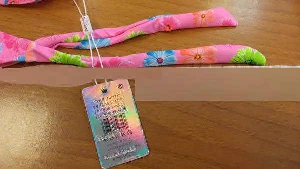 Foto do aviso oficial: Sweet Secret Biquíni para meninas — risco: Ferimentos (A12/0934/17)