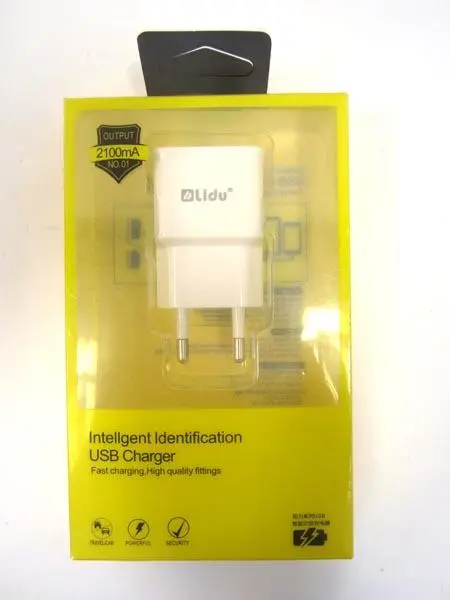 Foto aus der offiziellen Meldung: Lidu Intelligent Identification USB Charger Stromversorgungseinheit — Risiko: Elektrischer Schlag & Feuer