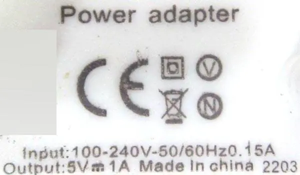 Photo de l’avis officiel: Power Adapter Unité d’alimentation électrique — risque: Choc électrique