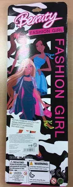 Foto do aviso oficial: Ronge Toys Beauty Fashion Girl Boneca de plástico — risco: Químico