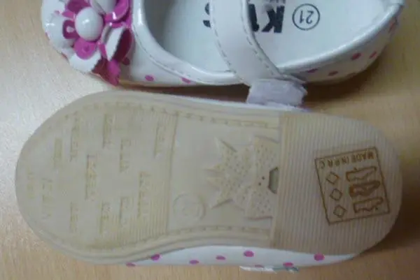 Photo de l’avis officiel: KWS - Kids with Style Chaussures pour enfants — risque: Étouffement