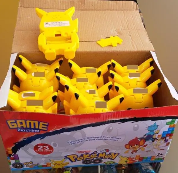 Photo de l’avis officiel: Pokémon GO (may be counterfeit) Jeu électronique — risque: Risque chimique & Étouffement