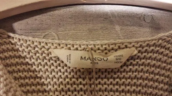 Photo de l’avis officiel: Mango Kids Girls Cardigan pour filles — risque: Etranglement