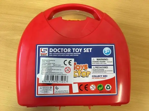 Photo from the official notice: Sudali Toys Doctor Toy Set — chemical risk