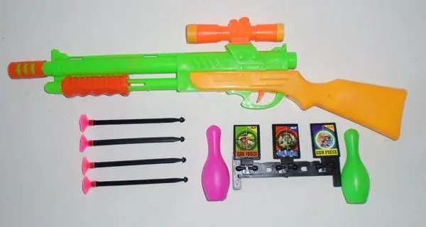 Photo de l’avis officiel: GUN SHOOTING SUPER POWER Jeu de pistolet à jouet — risque: Étouffement