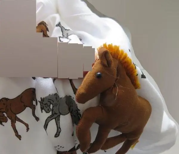 Photo from the official notice: Santiago Martín t-shirt with plush decorative features — choking risk