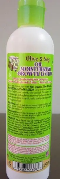 Foto aus der offiziellen Meldung: Africas Best Kids Organics Olive &amp; Soy Oil Moisturizing Growth Lotion Haarspülung — Risiko: Chemikalie