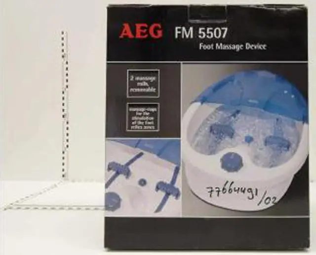 Photo from the official notice: AEG electrical appliances and equipment — electric shock risk