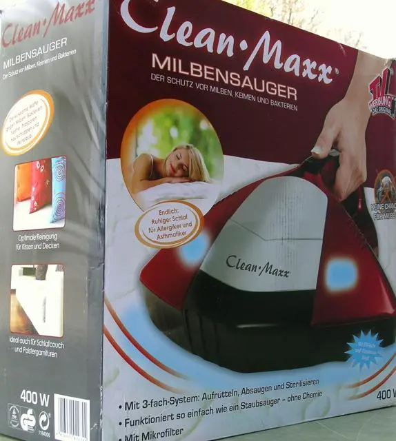 Photo de l’avis officiel: Clean-Maxx Aspirateur UV «Milbensauger» — risque: Risque sanitaire/autre
