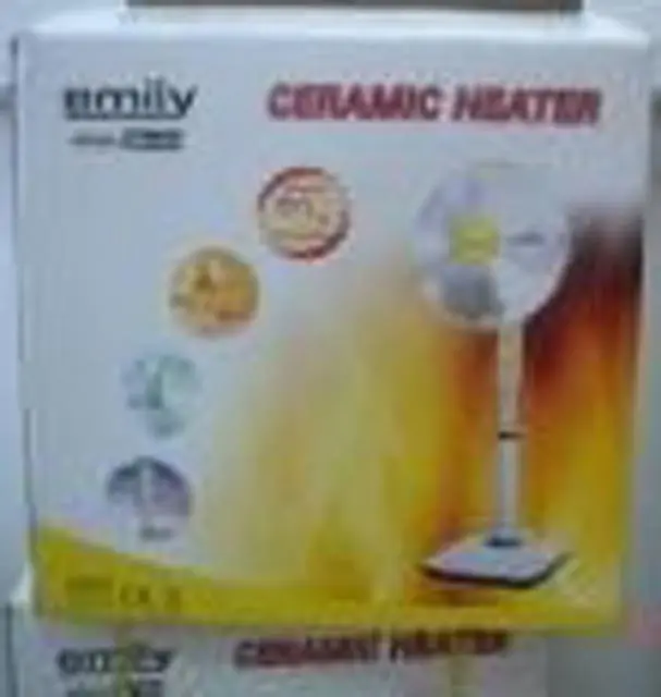 Photo from the official notice: Emily electric heater "ceramic heater" — burns & fire risk