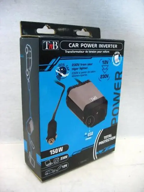 Photo de l’avis officiel: T'nb Onduleur de puissance «Car Power Inverter» &amp; #13; — risque: Choc électrique