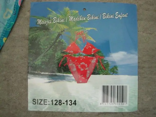 Photo de l’avis officiel: Bikini de fille "Meijes Bikini/Mädchen Bikini/Bikini — risque: Etranglement